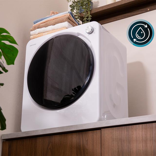 Bolero DressCode Dry 3150V Secadora compacta de evacua��o branca de 2,5 kg com 950 W, com 4 programas de calor e 2 de frio, programa ECO, controlo intuitivo por bot�o rotativo, secagem r�pida e eficiente, ideal para espa�os pequenos