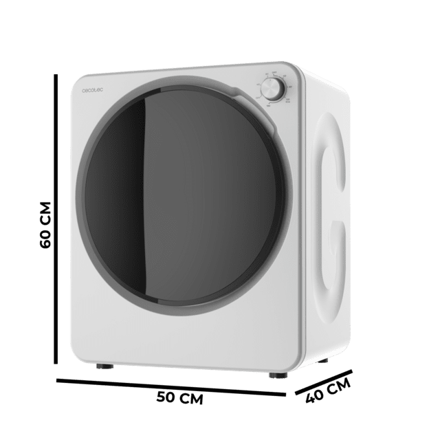 Bolero DressCode Dry 3150V Secadora compacta de evacua��o branca de 2,5 kg com 950 W, com 4 programas de calor e 2 de frio, programa ECO, controlo intuitivo por bot�o rotativo, secagem r�pida e eficiente, ideal para espa�os pequenos