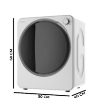 Bolero DressCode Dry 3150V Secadora compacta de evacuación blanca de 2,5 kg con 950 W,con 4 programas de calor y 2 de frío, programa ECO, control knob intuitivo, secado rápido y eficiente, ideal para espacios pequeños