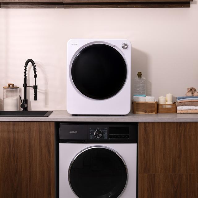 Bolero DressCode Dry 3150V Secadora compacta de evacua��o branca de 2,5 kg com 950 W, com 4 programas de calor e 2 de frio, programa ECO, controlo intuitivo por bot�o rotativo, secagem r�pida e eficiente, ideal para espa�os pequenos
