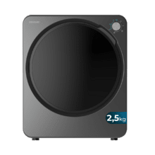 Bolero DressCode Dry 3150V Dark Secadora compacta de evacuación dark grey de 2,5 kg con 950 W,con 4 programas de calor y 2 de frío, programa ECO, control knob intuitivo, secado rápido y eficiente, ideal para espacios pequeños
