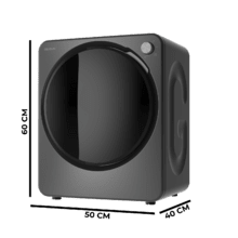 Bolero DressCode Dry 3150V Dark Secadora compacta de evacuación dark grey de 2,5 kg con 950 W,con 4 programas de calor y 2 de frío, programa ECO, control knob intuitivo, secado rápido y eficiente, ideal para espacios pequeños