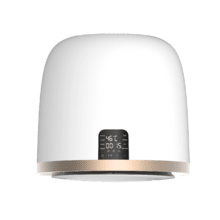 Bolero DressCode Dry 3500V Gold Secadora compacta de evacuación de 3 kg, color blanco con oro cromado, secado automático inteligente y Control Touch, función UV Care, tambor inox con giro bidireccional y sistema anti-arrugas, Dry Shoe Rack y Delay Start