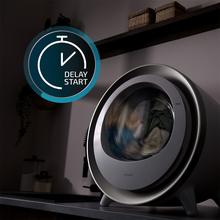 Bolero DressCode Dry 3500V Silver Secadora compacta de evacuação de 3 kg, cor branco com cinzento cromado, secagem automática inteligente e Controlo Tátil, função UV Care, tambor de aço inoxidável e rotação bidirecional, Dry Shoe Rack e Delay Start