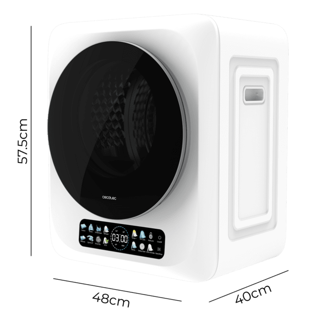 Bolero DressCode Dry 3400V Secadora compacta de evacua��o de 3 kg de capacidade, branca, ecr� FullColor, 8 programas, secagem autom�tica inteligente, tambor Inox com rota��o bidirecional, fun��o UV Care, Dry Shoe Pro, fun��o anti-rugas, Delay Start, KidLock e instala��o flex�vel.