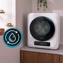 Bolero DressCode Dry 3400V Secadora compacta de evacuación de 3 kg blanca de capacidad, pantalla FullColor, 8 programas, secado automático inteligente, tambor Inox con giro bidireccional, función UV Care, Dry Shoe Pro, función antiarrugas, Delay Start, KidLock e instalación flexible.