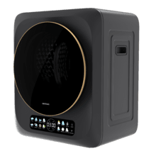 Bolero DressCode Dry 3400V Dark Secadora compacta de evacuación de 3 kg dark de capacidad, pantalla FullColor, 8 programas, secado automático inteligente, tambor Inox con giro bidireccional, función UV Care, Dry Shoe Pro, función antiarrugas, Delay Start, KidLock e instalación flexible.