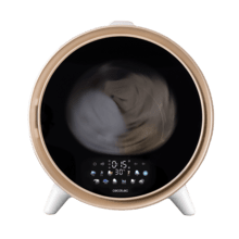 Bolero DressCode Dry 3600V Gold Secadora compacta de evacuación blanca de 3 kg de capacidad, detalle oro cromado, pantalla con iconos a color, 12 programas, secado automático, función vapor y UV Care, tambor Inox con giro bidireccional y sistema antiarrugas Anti-Wrinkle Motion, accesorio para zapatos y funciones Delay Start, KidLock, Modo Refresh.