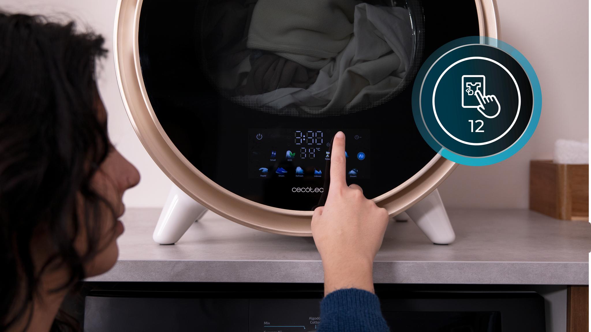 12 programas con control fácil e intuitivo