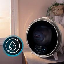 Bolero DressCode Dry 3600V Silver Secadora compacta de evacuación blanca de 3 kg de capacidad, detalle gris cromado, pantalla con iconos a color, 12 programas, secado automático, función vapor y UV Care, tambor Inox con giro bidireccional y sistema antiarrugas Anti-Wrinkle Motion, accesorio para zapatos y funciones Delay Start, KidLock, Modo Refresh.