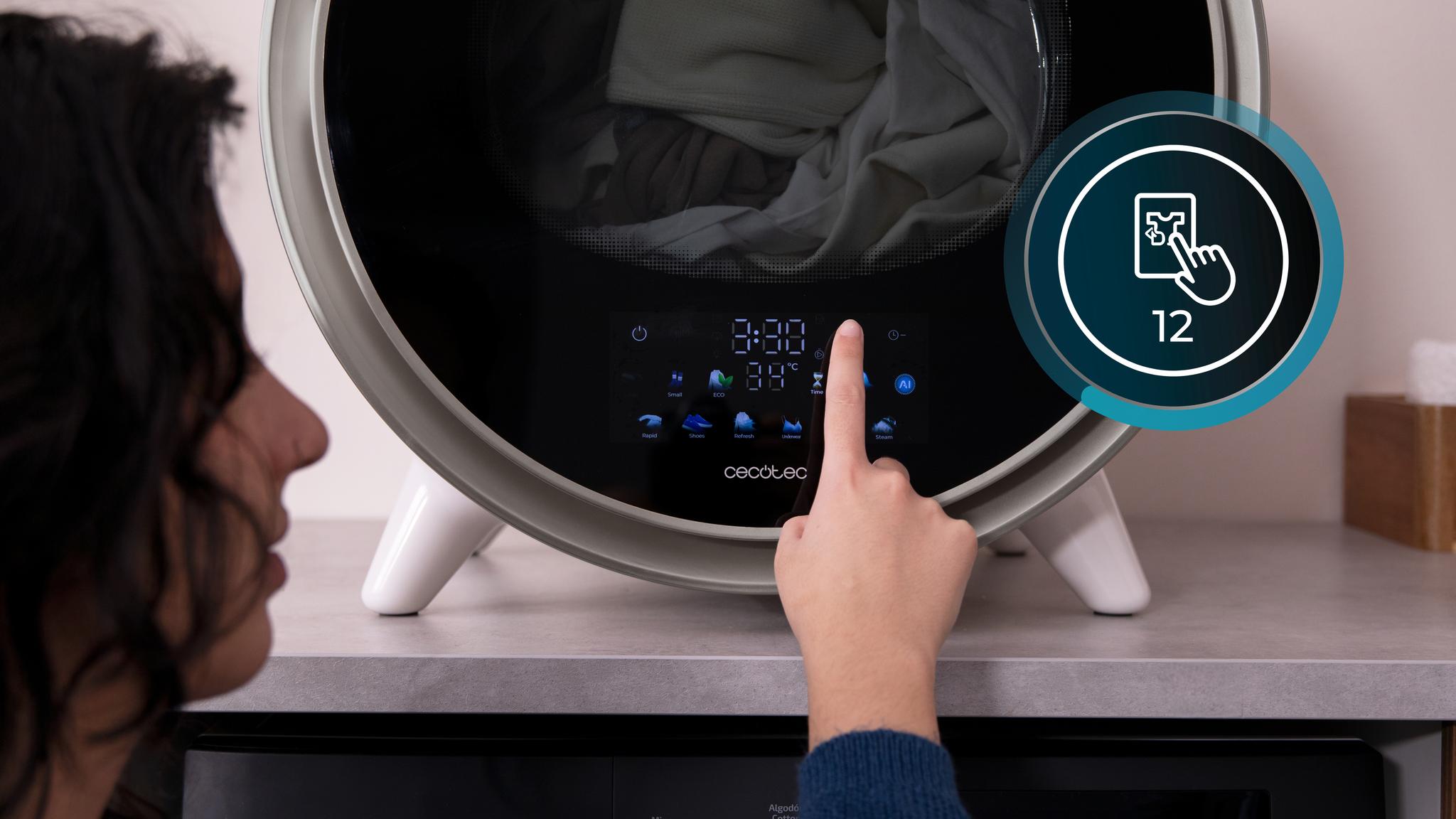 12 programas con control fácil e intuitivo