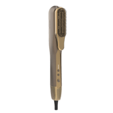 AirLisse 2in1 ForceDry Champagne Plancha de aire con flujo de aire potente 19,7 l/s, cabezales imantados, para todo tipo de cabellos, función plasma, motor brushless, 4 temperaturas y 2 velocidades de aire.