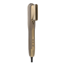 AirLisse 2in1 ForceDry Champagne Plancha de aire con flujo de aire potente 19,7 l/s, cabezales imantados, para todo tipo de cabellos, función plasma, motor brushless, 4 temperaturas y 2 velocidades de aire.
