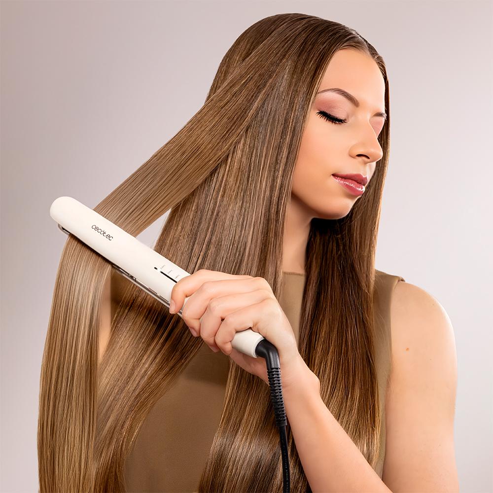 Plancha de pelo CECOTEC Lisse 880 HidraProtect para alisado brillante