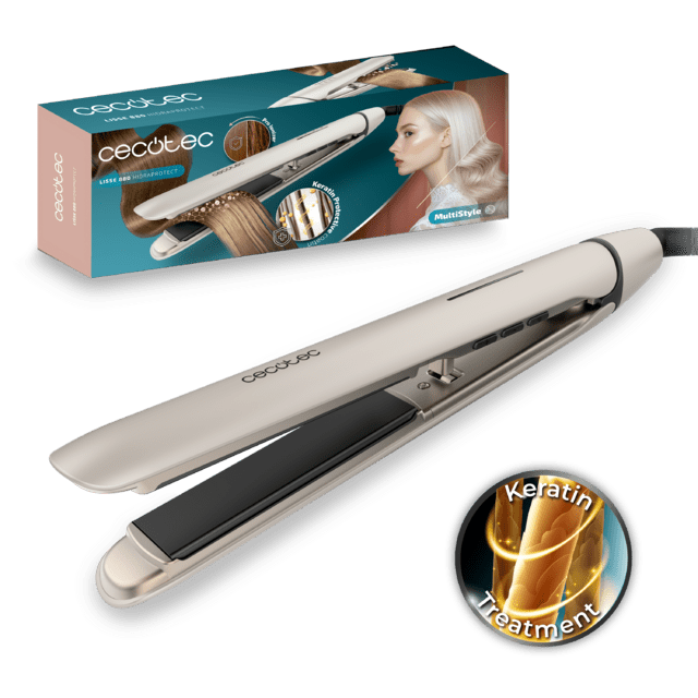 Lisse 880 HidraProtect Plancha de pelo de turmalina con revestimiento de queratina y aceite de Argán y función Pro Ionizer.
