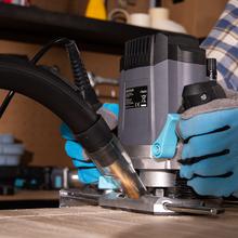 MultiShape 900 Inmersion Große Oberfräse mit 1200 W Leistung. Inklusive 5 Bohrer. Kompatibel mit großen und kleinen Fräsern. Einstellbare Tiefe bis 55 mm. Einstellbare Geschwindigkeit.