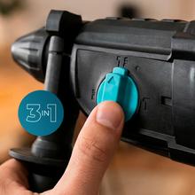 PowerForce 4000 Atomic Martillo percutor SDS ligero. 3J potencia de impacto. Potencia 800W. 3in1. Adaptador brocas convencionales. Incluye brocas y cinceles. Maletín. Cable 3m.