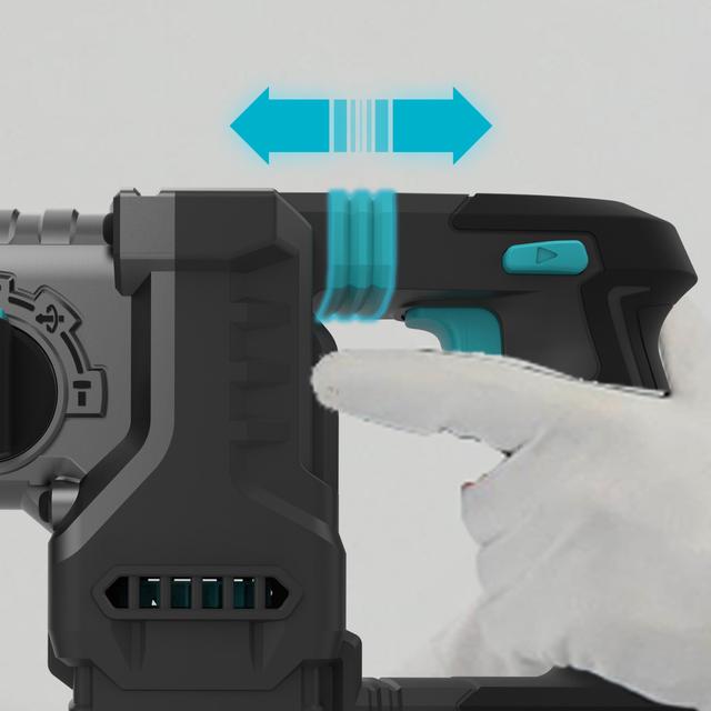 PowerForce 8000 ShockAbsorber Killer Marteau perforateur SDS Plus avec batterie NEX21. Moteur sans balais (Brushless). Force de frappe de 3 J. 3 en 1. Shock Absorber. Vitesse réglable. Adaptateur pour forets conventionnels. Mallette, forets et burins inclus.