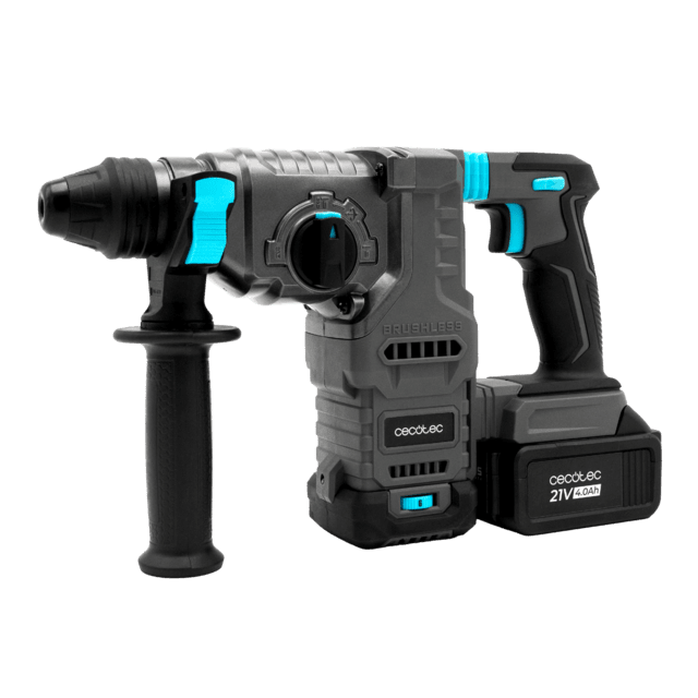 PowerForce 8000 ShockAbsorber Killer Marteau perforateur SDS Plus avec batterie NEX21. Moteur sans balais (Brushless). Force de frappe de 3 J. 3 en 1. Shock Absorber. Vitesse réglable. Adaptateur pour forets conventionnels. Mallette, forets et burins inclus.