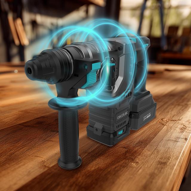 PowerForce 8000 ShockAbsorber Killer Marteau perforateur SDS Plus avec batterie NEX21. Moteur sans balais (Brushless). Force de frappe de 3 J. 3 en 1. Shock Absorber. Vitesse réglable. Adaptateur pour forets conventionnels. Mallette, forets et burins inclus.