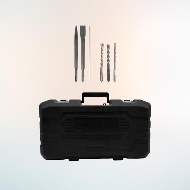 PowerForce 8000 ShockAbsorber Killer Marteau perforateur SDS Plus avec batterie NEX21. Moteur sans balais (Brushless). Force de frappe de 3 J. 3 en 1. Shock Absorber. Vitesse réglable. Adaptateur pour forets conventionnels. Mallette, forets et burins inclus.