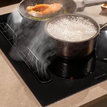 Bolero Squad IH 2200 FullFlex Placa de inducción compacta de 1 zona FullFlex con campana extractora integrada, potencia máx. de 3500W, 9 niveles de potencia con Booster, Stop&Go, Succión 500m3/h, 4 velocidades con Función Booster, Touch Control.