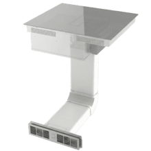 Kit de evacuación para Bolero Squad IH 4200 con sistema de extracción para placa de inducción con campana integrada.