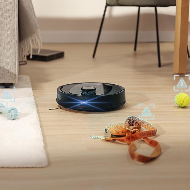 Conga Y80 One Robot aspirador con IA Laser Eye y navegación láser inteligente. Aspira, barre, friega y pasa la mopa con 13000 Pa y cepillo antienredos. Autonomía hasta 220 m² y base de vaciado automático
