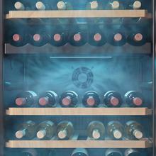 Bolero GrandSommelier Duo 52000 Black Vinoteca libre instalación con cristal negro, Doble zona temperatura 5ºC a 20ºC, Capacidad 52 Botellas, Dimensiones 84x59,5cm, Iluminación LED, Compresor integrado, Display LED Interior, Funcionamiento silencioso, 5 Estantes madera.