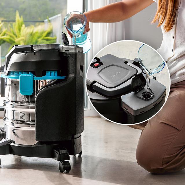Conga CarpetClean 20000 Max Aspirador de tapicerias y wet&dry de gran tamaño que permite a su vez aspirar sólidos y líquidos con 1400 W de potencia y 22 Kpa