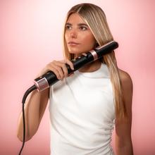 CeramicCare 8in1 AirGlam Gyro Champagne Moldeador de pelo con 8 cabezales para alisar, moldear y rizar tu cabello, motor brushless, función rotativa y revestimiento de cerámica y queratina