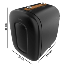 Bolero MiniCooling 4L Capri Black Frigorífico MiniCooling Bora Black 4L, funcionamiento 12V-220V, compatible coche y caravanas, función enfriamiento y calentamiento, rango temperatura 7-50º, transporte fácil.