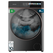 Bolero Wash&Dry 85900 Inverter Acero Lavadora secadora steel de 8/5 kg de capacidad, clase A, motor Inverter Plus y 1400 rpm, con 11 programas, pantalla FullColor 10,3", SteamMax, secado automático, Sanitize, funciones inteligentes OnSmart y Fuzzy Logic, Smooth Wash, Stop&Go, Delay Start, Drum Clean Plus y goma antibacteriana