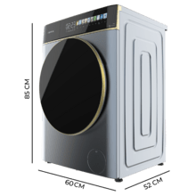 Bolero Wash&Dry 85900 Inverter Titanio Lavadora secadora color titanium de 8/5 kg de capacidad, clase A, motor Inverter Plus y 1400 rpm, con 11 programas, pantalla FullColor 10,3", SteamMax, secado automático, Sanitize, funciones inteligentes OnSmart y Fuzzy Logic, Smooth Wash, Stop&Go, Delay Start, Drum Clean Plus y goma antibacteriana