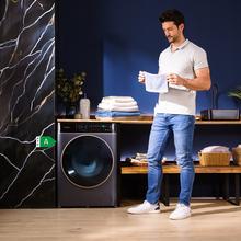 Bolero Wash&Dry 85900 Inverter Titanio Lavadora secadora color titanium de 8/5 kg de capacidad, clase A, motor Inverter Plus y 1400 rpm, con 11 programas, pantalla FullColor 10,3", SteamMax, secado automático, Sanitize, funciones inteligentes OnSmart y Fuzzy Logic, Smooth Wash, Stop&Go, Delay Start, Drum Clean Plus y goma antibacteriana