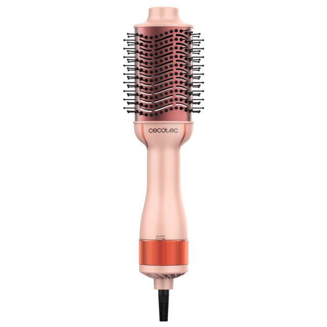 CeramicCare Single Peach Cepillo de aire voluminizador con revestimiento cerámico con queratina y aceite de argán, con potencia de 1200W y 3 modos.