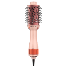 CeramicCare Single Peach Cepillo de aire voluminizador con revestimiento cerámico con queratina y aceite de argán, con potencia de 1200W y 3 modos.