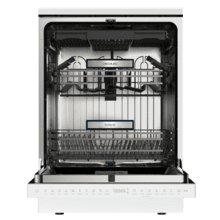 Bolero Aguazero 7000 Matt White Glass Connected Lavavajillas cristal blanco mate de 60 cm, 16 servicios, clase B, motor Inverter Plus Duo, 10 programas, Smart Voice Control, Smart Knock Dual Control, WiFi, Smart Wash, Steam Wash, Extra Hygiene, AutoClean, luz interior y luz ambiente exterior, funciones de secado O2Dry, Dual Turbo Dry+, Super Dry, tecnología brazo aspersor Splash 360, Save+, Half Load, Silent Wash, Delay Start, Extra Rapid y bandeja para cubiertos