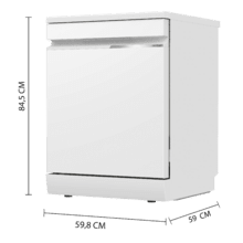 Bolero Aguazero 7000 Matt White Glass Connected Lavavajillas cristal blanco mate de 60 cm, 16 servicios, clase B, motor Inverter Plus Duo, 10 programas, Smart Voice Control, Smart Knock Dual Control, WiFi, Smart Wash, Steam Wash, Extra Hygiene, AutoClean, luz interior y luz ambiente exterior, funciones de secado O2Dry, Dual Turbo Dry+, Super Dry, tecnología brazo aspersor Splash 360, Save+, Half Load, Silent Wash, Delay Start, Extra Rapid y bandeja para cubiertos