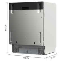 Bolero Aguazero 8700 Full-BI Connected Lavavajillas integrable 60 cm, 16 cubiertos, clase B, motor Inverter Plus Duo, 10 programas, Panel Touch, SlidePrecision Pro 90, WiFi, Smart Voice Control, Smart Knock Dual Control, Smart Wash, Steam Wash, Extra Hygiene, AutoClean, Turbo Dry+, Super Dry, FloorView Light, Splash 360, Dual Zone Wash, Save+, Half Load, Silent Wash, Delay Start, Extra Rapid y bandeja superior ajustable y bandeja especial para cubiertos