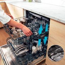 Bolero Aguazero 8700 Full-BI Connected Lavavajillas integrable 60 cm, 16 cubiertos, clase B, motor Inverter Plus Duo, 10 programas, Panel Touch, SlidePrecision Pro 90, WiFi, Smart Voice Control, Smart Knock Dual Control, Smart Wash, Steam Wash, Extra Hygiene, AutoClean, Turbo Dry+, Super Dry, FloorView Light, Splash 360, Dual Zone Wash, Save+, Half Load, Silent Wash, Delay Start, Extra Rapid y bandeja superior ajustable y bandeja especial para cubiertos