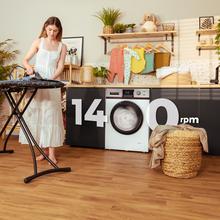 Bolero Dresscode 7411 Inverter Máquina de lavar roupa de carga frontal branca com capacidade para 7 kg e 1200 rpm, Classe A-10%, 16 programas, Motor Inverter Plus, SteamMax, Drum Clean, Allergy Care, Delay Start, Diamond Care, Stop&Go, programa ECO e KidLock