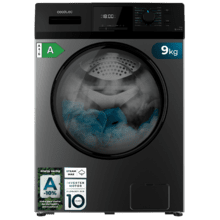 Bolero DressCode 9411 Inverter Steel Lavadora de carga frontal steel de 9 kg de capacidad y 1400 rpm, Clase A-10%, 16 programas, Motor Inverter Plus, SteamMax, Drum Clean, Allergy Care, Delay Start, Diamond Care, Stop&Go, programa ECO y KidLock