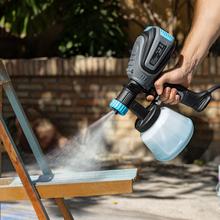 TotalPaint 750 Pistola de pintura con 700W de potencia. Control total del caudal hasta 1200ml/min. Incluye 5 boquillas. Contenedores de 1200ml.