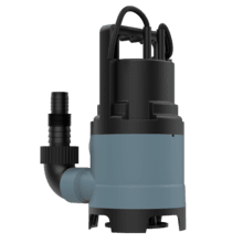 Neptunus 400 Dark Bomba de agua sucia 400W. Hasta 8.000l/h. Altura máxima de bombeo 5,5m y 7m de profundidad. Interruptor flotante. IPX8. Cable 10m y cuerda nylon de 8m.