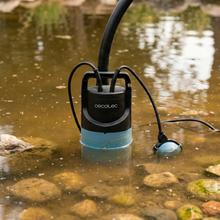 Neptunus 400 Dark Pompe d'évacuation de 400 W. Jusqu’à 8.000 l/h. Hauteur maximale de pompage de 5,5 m et profondeur de 7 m. Interrupteur-flotteur. IPX8. Câble de 10 m et corde en nylon de 8 m.