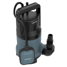 Neptunus 1100 Dark Bomba de agua sucia 1100W. Hasta 16.000l/h. Altura máxima de bombeo 8,5m y 7m de profundidad. Interruptor flotante. IPX8. Cable 10m y cuerda nylon de 8m.