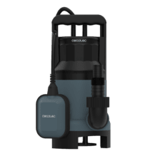 Neptunus 1100 Dark Bomba de agua sucia 1100W. Hasta 16.000l/h. Altura máxima de bombeo 8,5m y 7m de profundidad. Interruptor flotante. IPX8. Cable 10m y cuerda nylon de 8m.