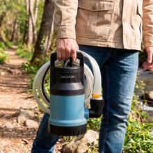 Axike 1100 Dark Bomba de agua sucia 1100W. Hasta 16.000l/h. Altura máxima de bombeo 8,5m y 7m de profundidad. Interruptor flotante. IPX8. Cable 10m y cuerda nylon de 8m.