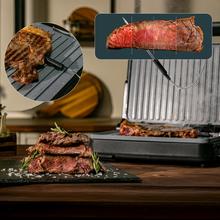 Rock'nGrill 2000 PerfectCook Parrilla eléctrica de 2000W con sonda de temperatura, placas extraíbles con revestimiento RockStone aptas para lavavajillas y apertura de hasta 105º.